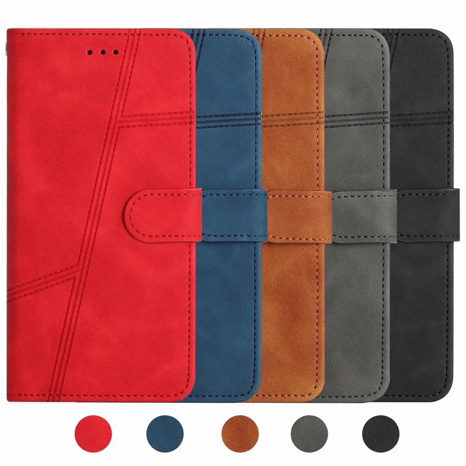 

Pop Card Slots Book Cover Business Phone Wallet For Samsung Galaxy Note 8 9 10 20 S20 S21 FE S22 Plus Ultra M52 A22 A52S D01D