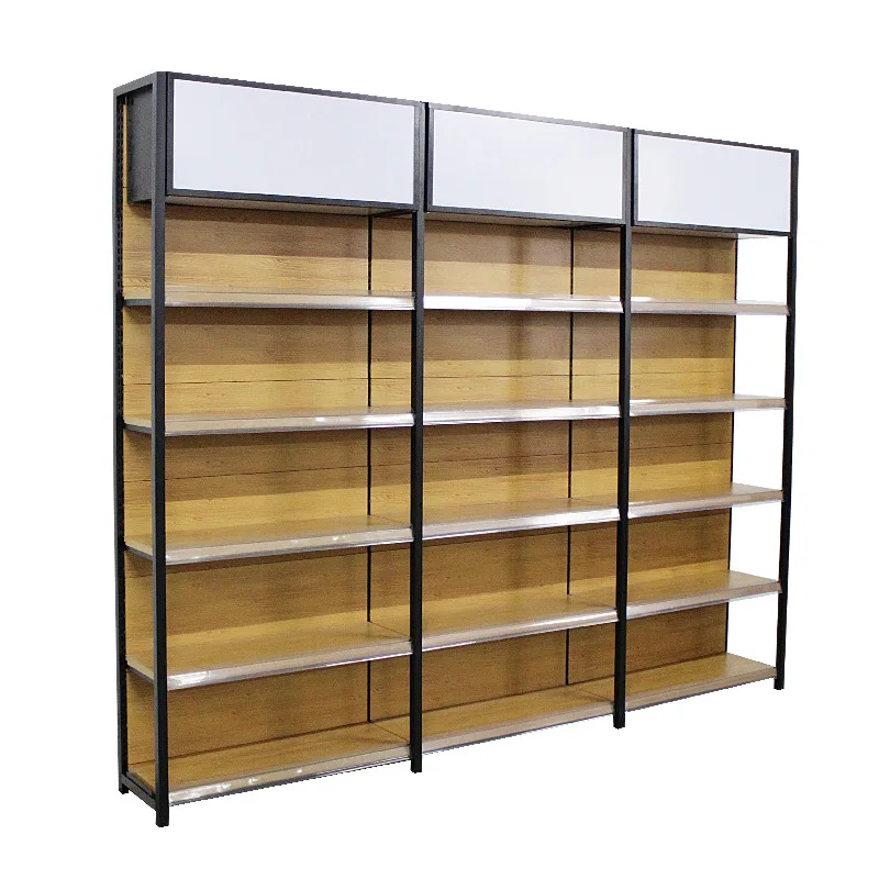 

wood grain supermarket shelves display shelves convenience store mother and baby store stationery store general