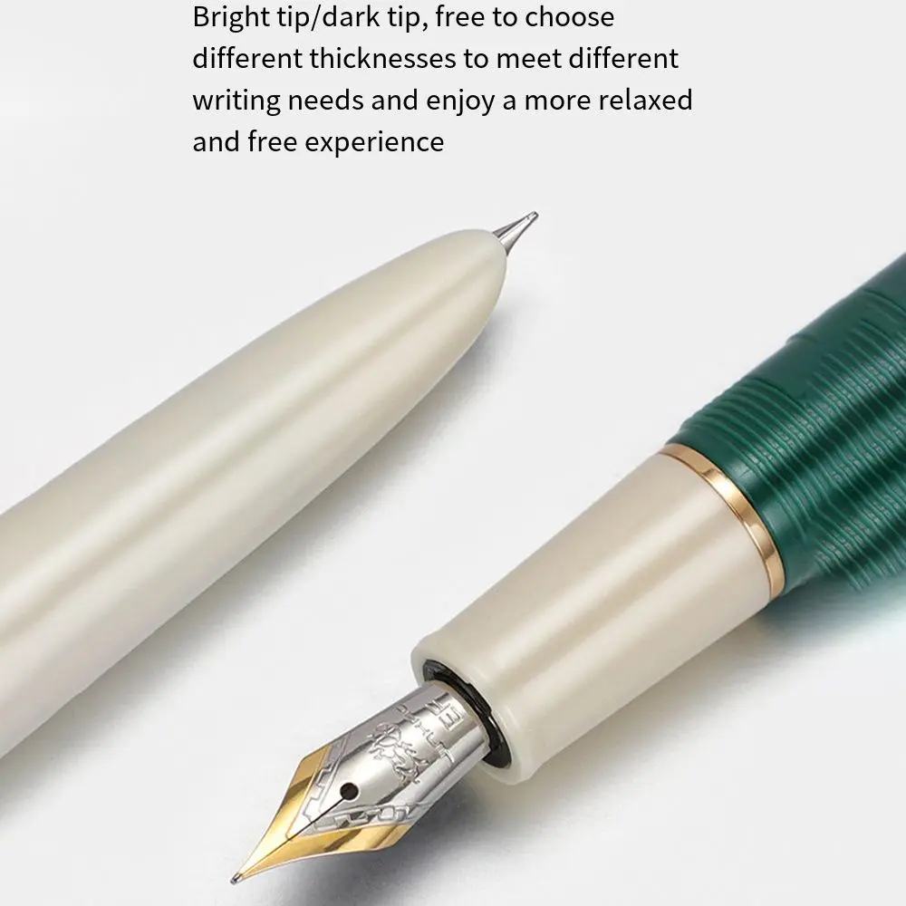 Luxury Portable Mini Fountain Pen Extra Fine Nib Short Pocket Writing Pen Acrylic EF F Nibs Ink Pens Stationery