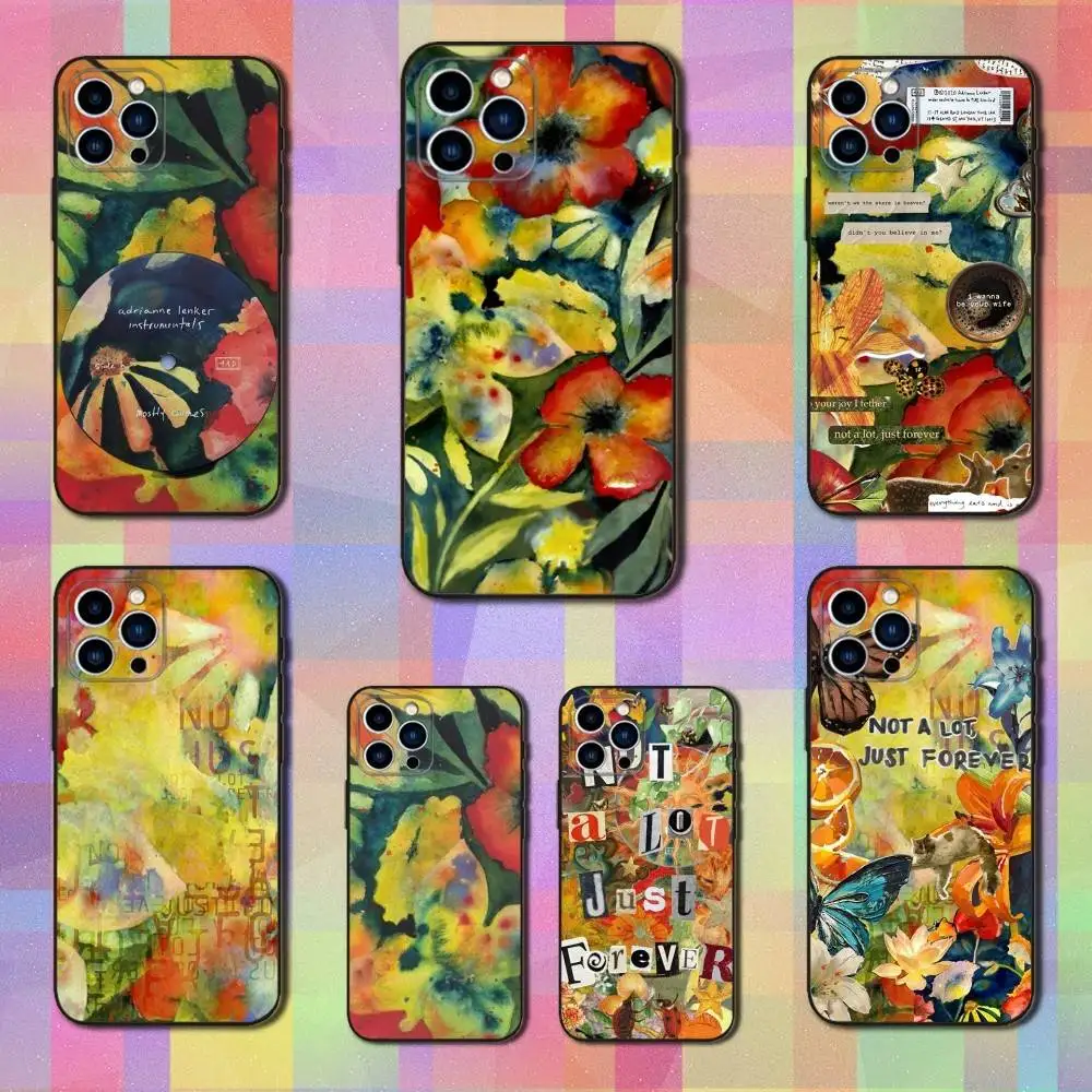 

A-Adrianne Album L-Lenker Phone Case For iPhone 16,15,14,13,12,11 Plus,Pro Max,XS,X,XR,SE,Mini,8,7,Soft Silicone Black Cover