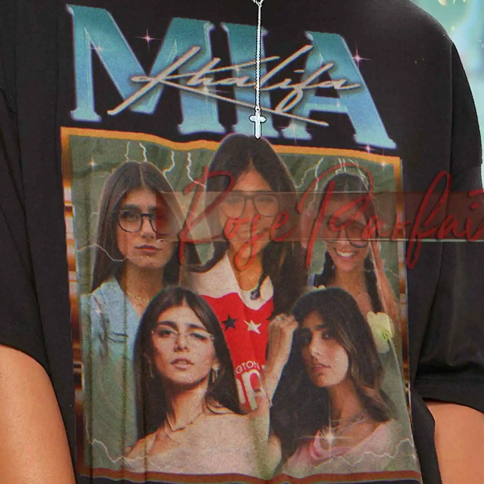 ميا خليفة الرجعية تي شيرت ، طويلة الأكمام #1