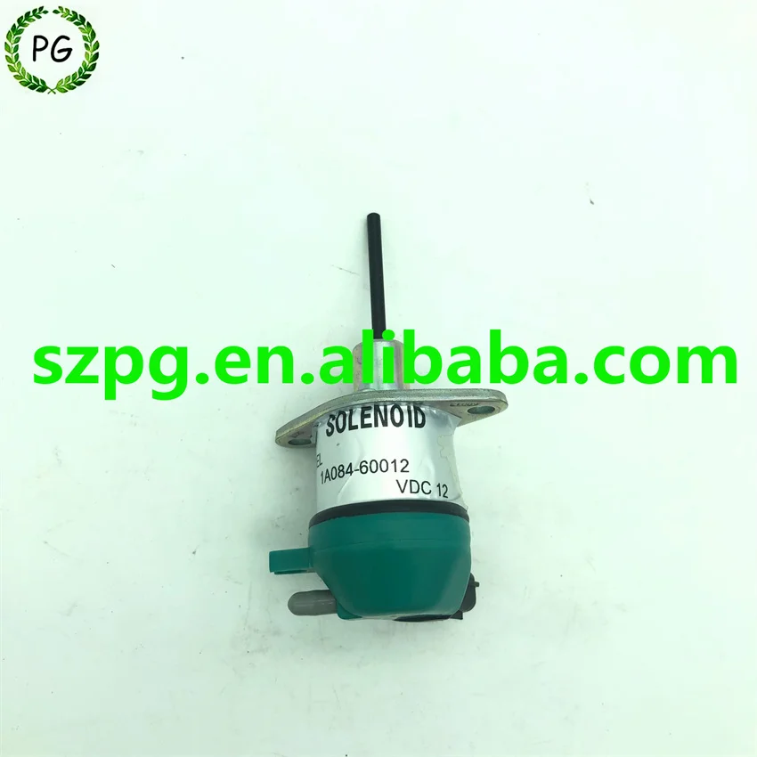 1A084-60012 Fuel Shutdown Solenoid 12V for Kubota V2203 V2003 V2403 V3307 Engine Tractor L2800 L3130