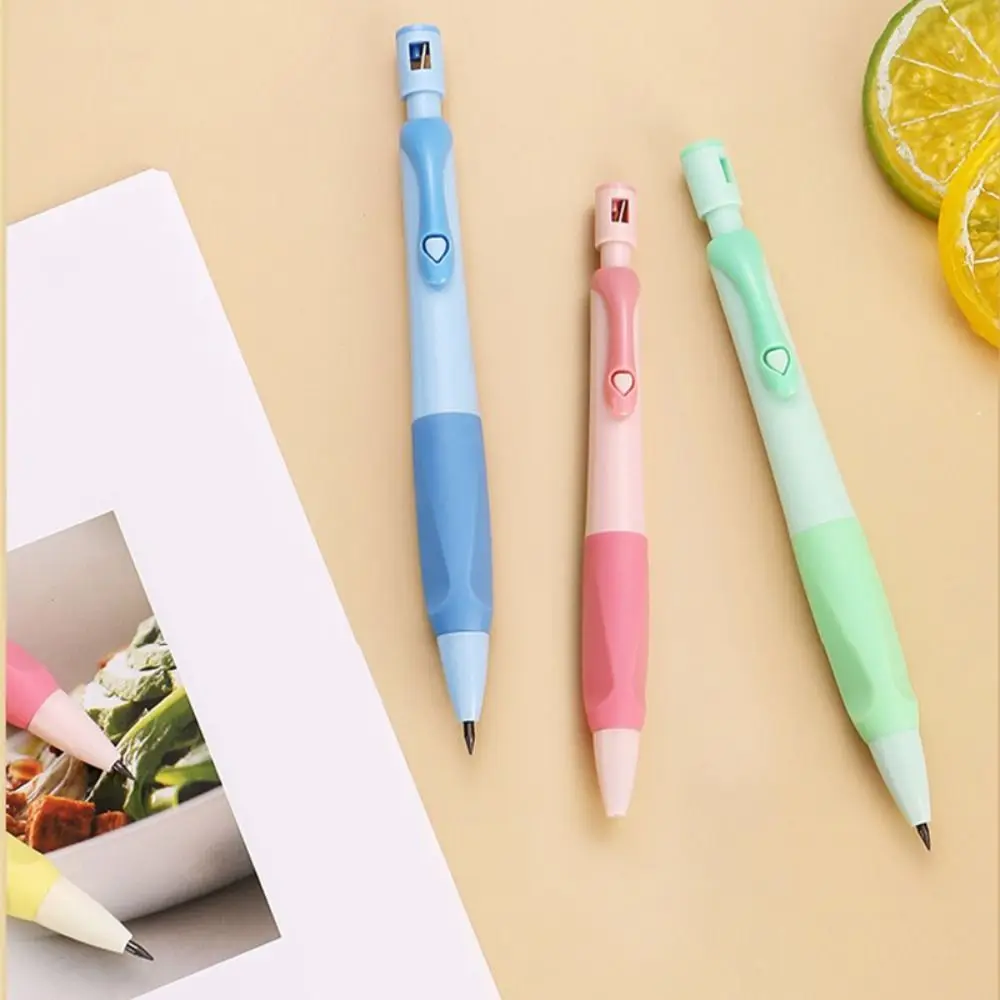HB Mechanical Pencils With Sharpener 2.0mm Propelling Pencil Correct Holding Pen Posture Writing Tool Automatic Pencils