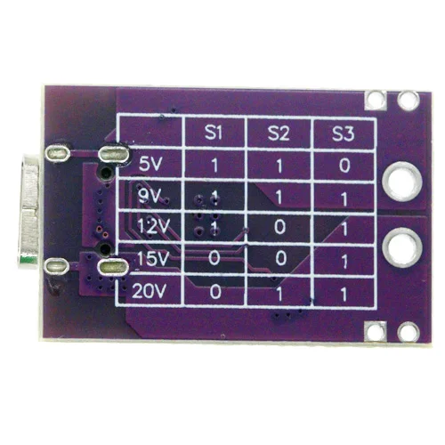 Type-C Qc Afc PD2.0 PD3.0 Naar Dc Spoof Scam Snelle Lading Trigger Polling Detector USB-PD Notebook Voeding veranderen Board Module