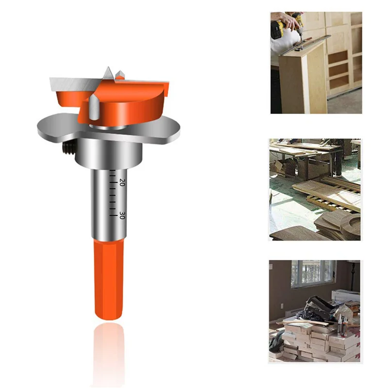 

Набор направляющих для сверла Flash Trend 2X, шестигранная ручка, регулируемая насадка Форстнера 35 мм, направляющая для сверла для скрытых петель