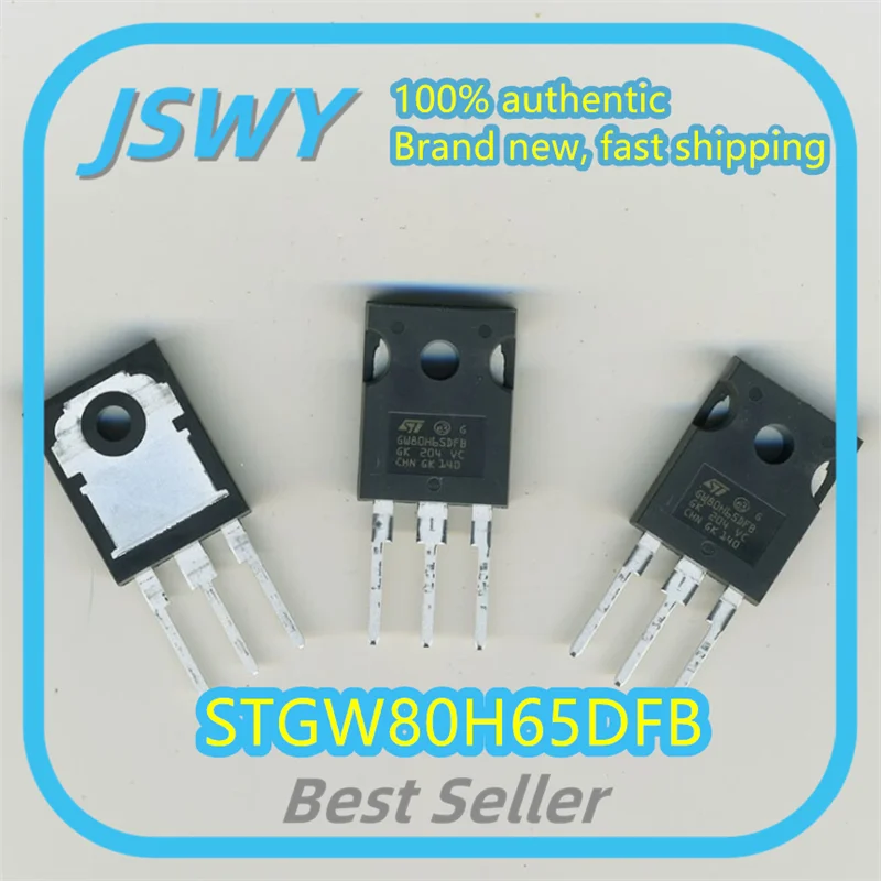 

(5/50 pcs) STGW80H65DFB STGW80H65 Silk-Screen G80H65DFB TO-247 MOSFET Fast Shipping Genuine Product