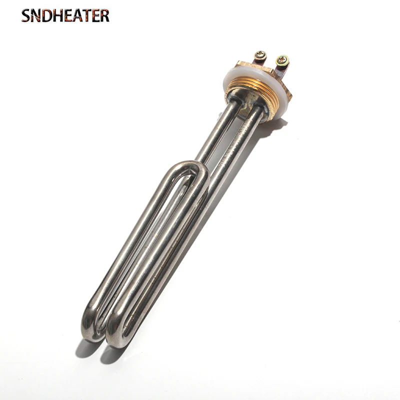 SNDHEATER tubo Booster elemento riscaldatore elettrico in acciaio inossidabile 304 per caldaia ad acqua DN25/32mm/G1 \