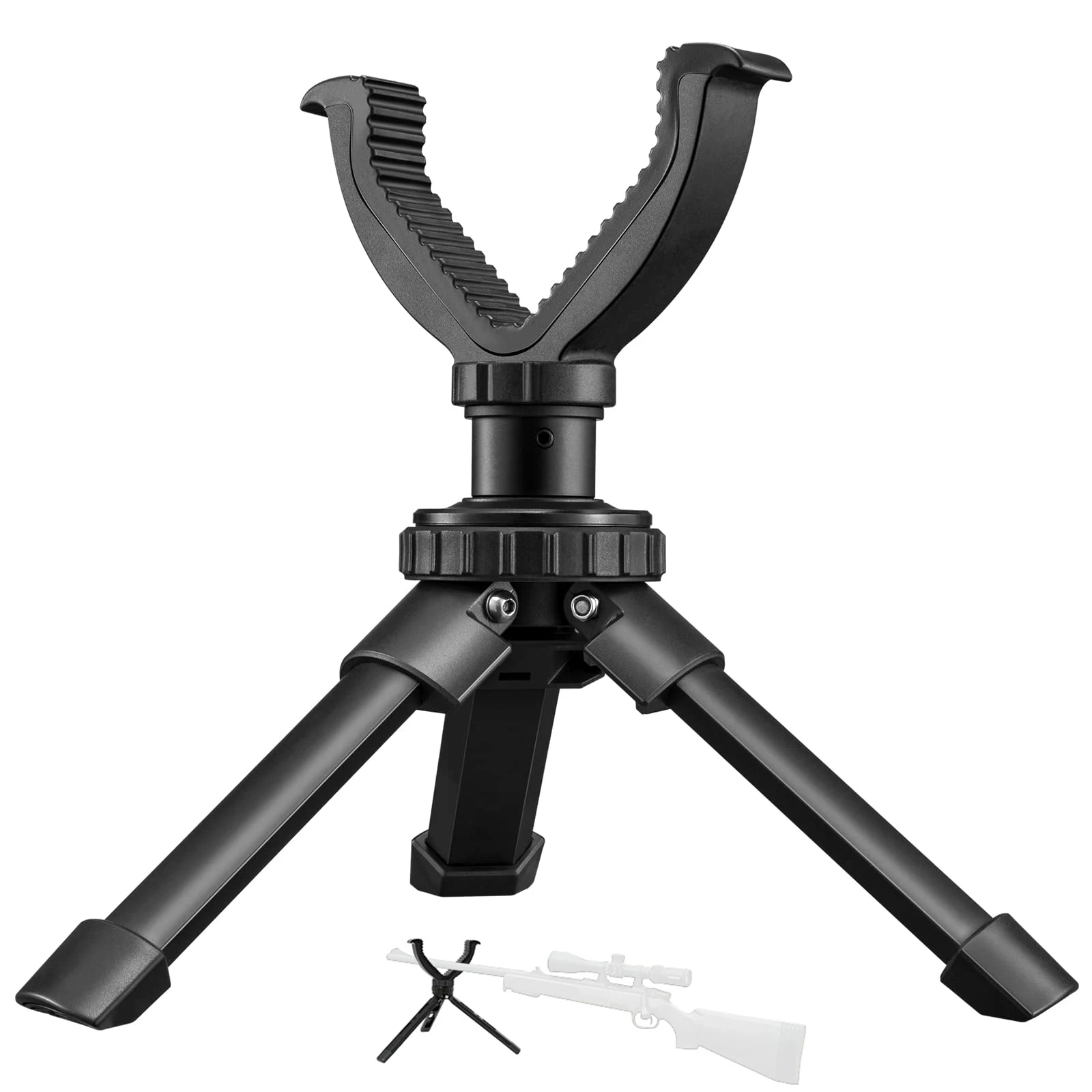 

CVLIFE Shooting Rest Tripod 5KG Load Professional Mini Camera Stick Hunting Telescope Tripod Aluminum V Yoke Stick Adjustment