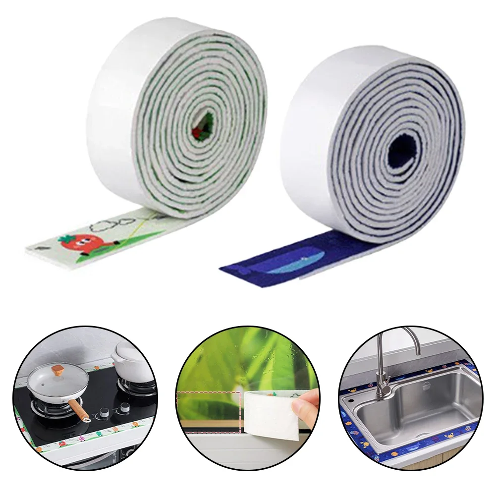 Window Anti-Condensation Strips Absorb Water Keep Dry 2 Rolls Absorbing Strip Non-woven Fabrics Glass Tape Hardware