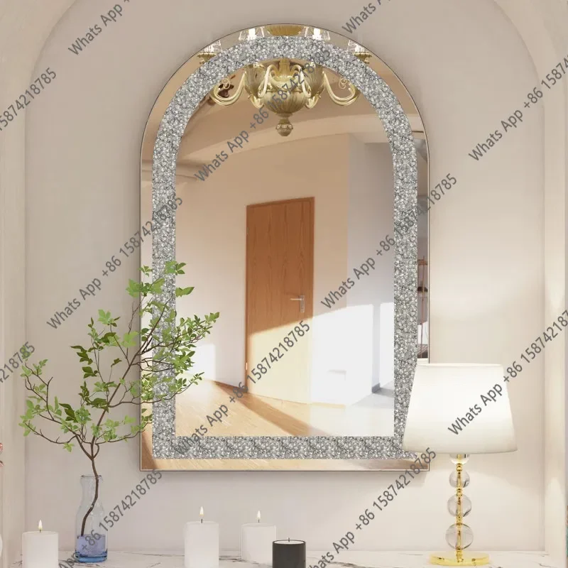 Ornament Bedroom Creative Special-shaped Decorative Makeup Mirror Wall Wall Hanging Dresser French Retro Desktop X