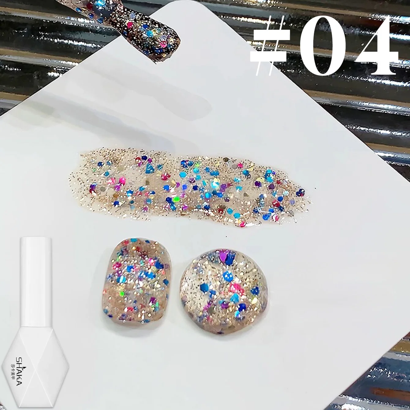 

1pcs SHAKA Autumn Stars Hold the Moon Gel Nail Polish 2025 New Whitening Style for Women Nail Art Nail Supplies