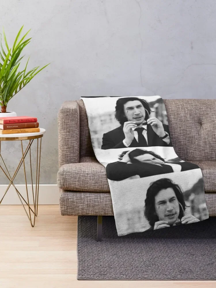 Cannes Adam Driver Edit Throw Blanket Fashion Sofas Furry Blankets