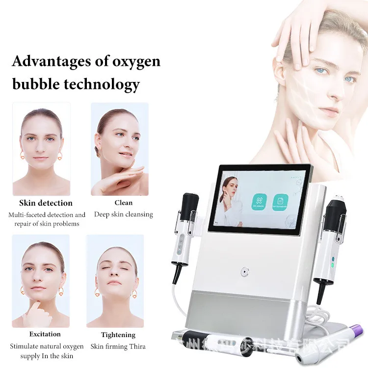 3 In 1 Ultrasonic CO2 Exfoliate Face Lifting Device Oxygen