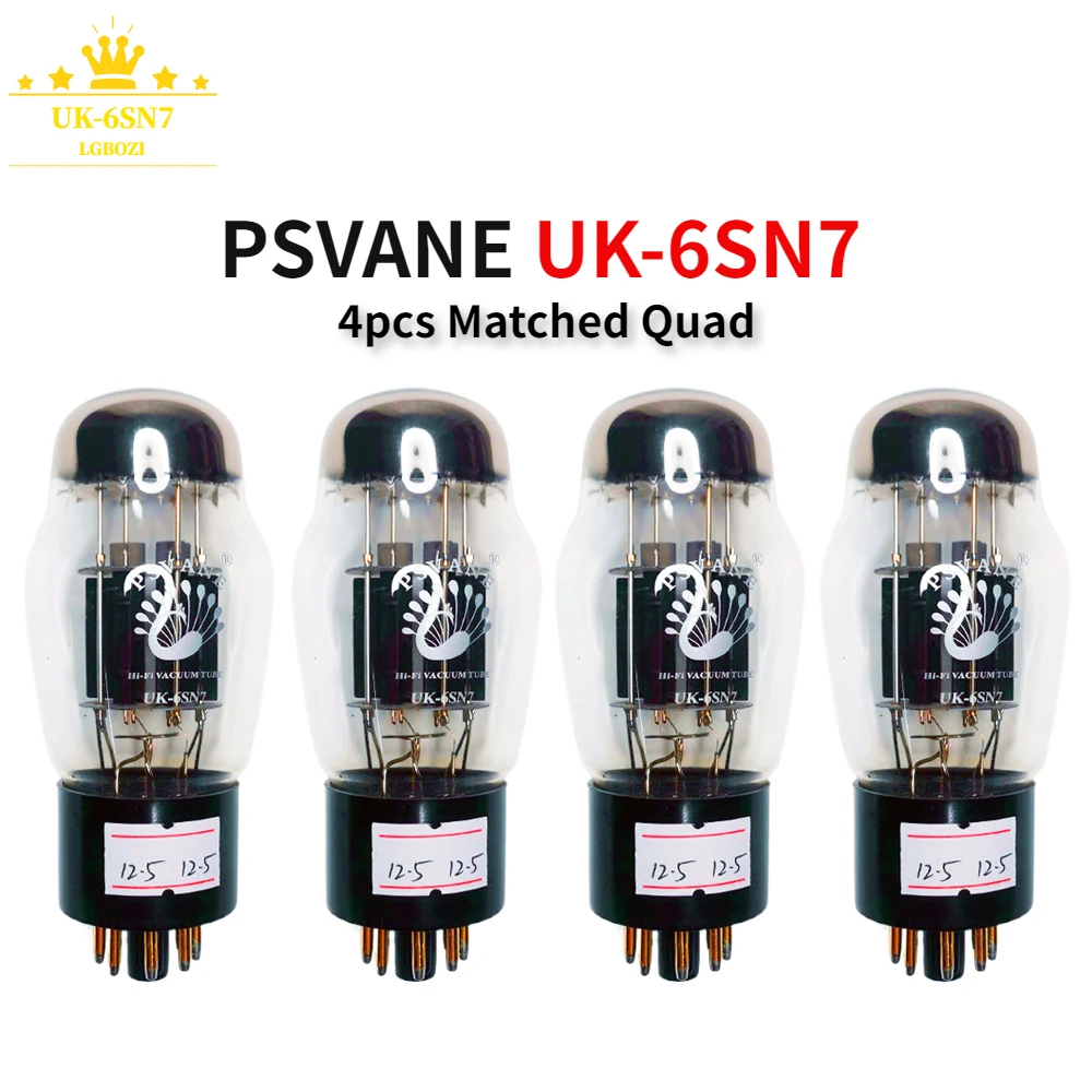 Psvane UK-6SN7 Vakuum röhre Ersatz 6 n8p 6 sn7gt 6 sn7 cv181 Rohr Upgrade 6 h8 uk schwarzer Sitz Gold Fuß Upgrade – Detail 8