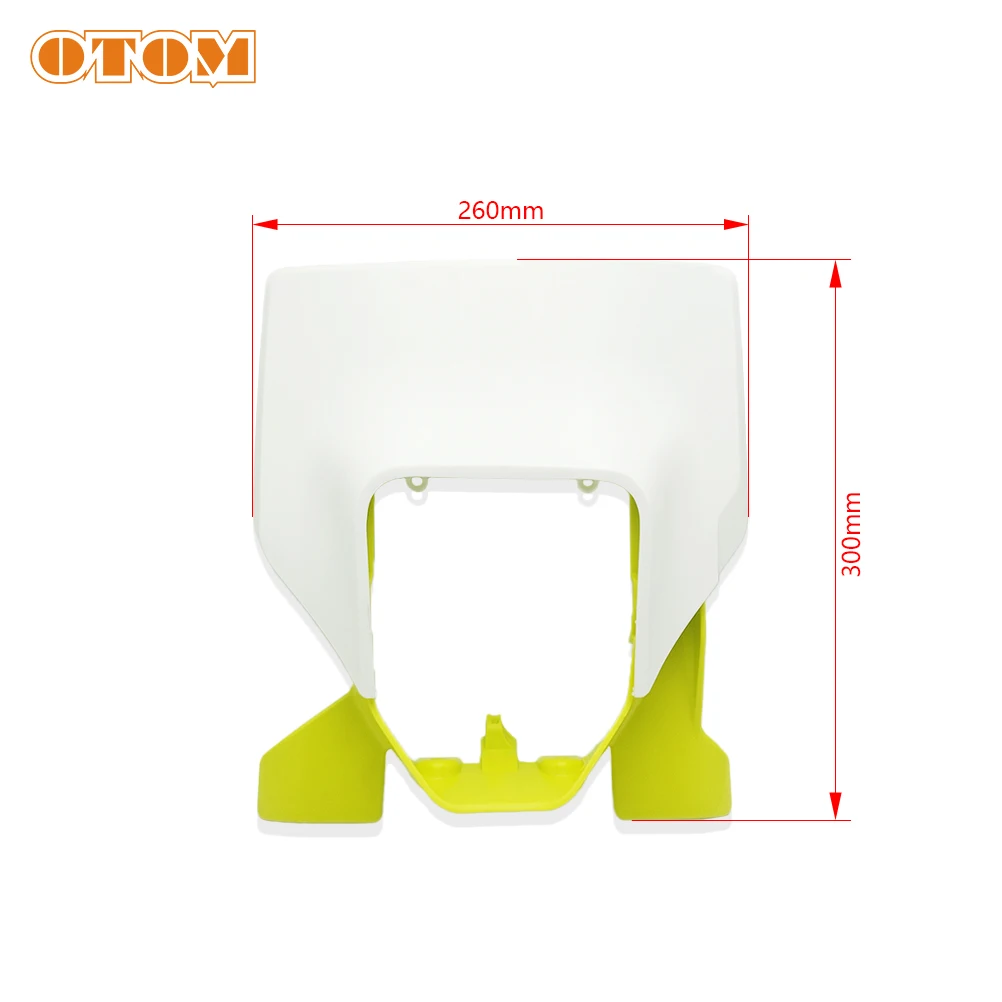 OTOM Motorcycle Headlight Headlamp Head Light Supermoto Fairing Motocross Enduro Plastic Cover Front Mask For HUSQVARNA FE250 TE