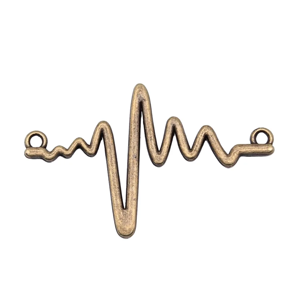 10Pcs 36*23MM Heart…