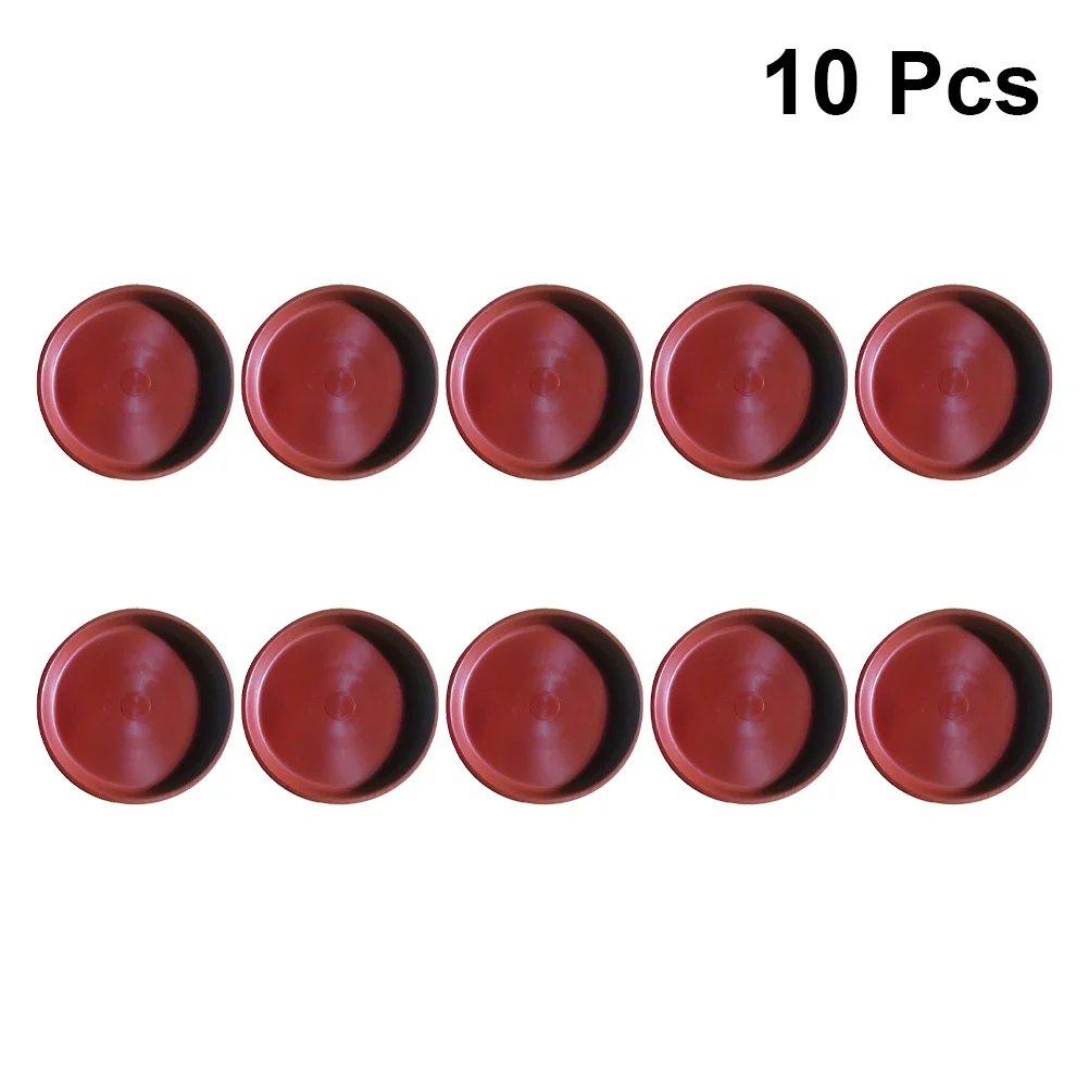 

12pcs Plastic Flower Pot Tray 235Mm Red For Bonsai Succulents Small Plants Garden Balcony Plant Saucer Drip Tray