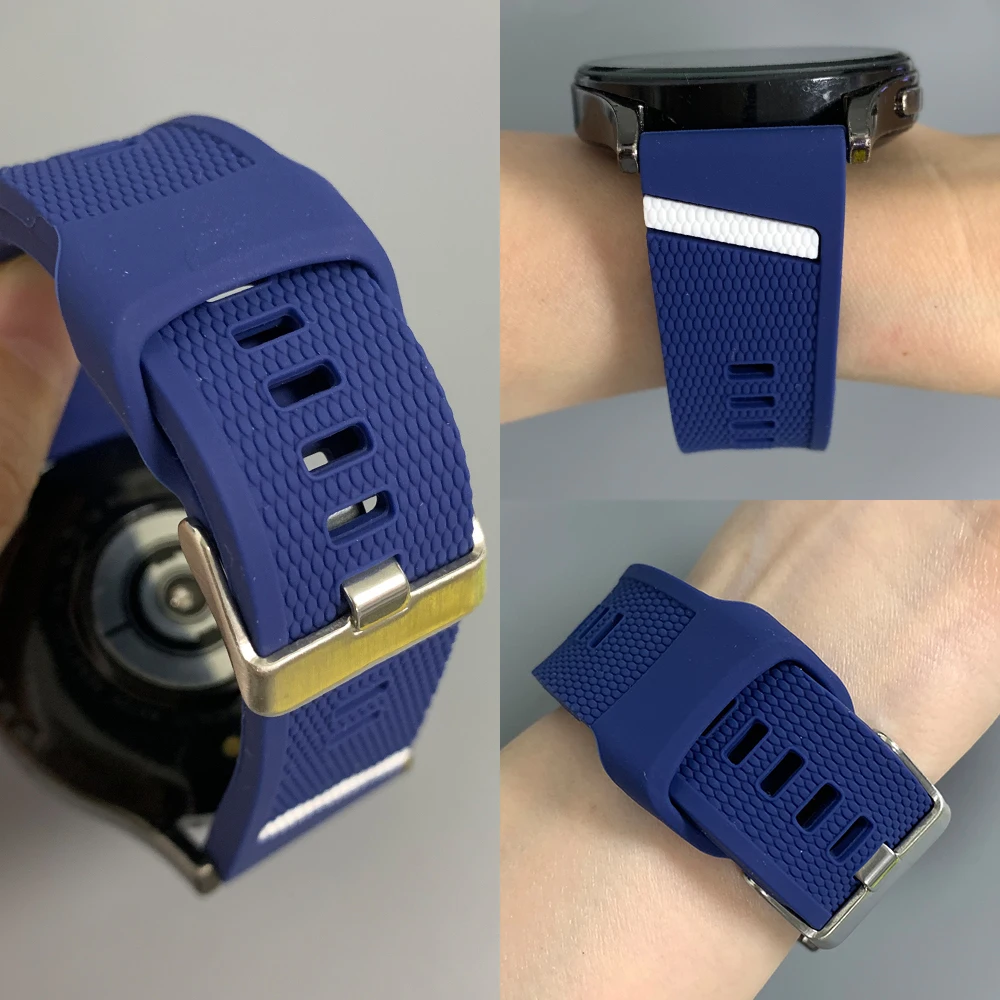 22mm Sport Silicone Strap For AMAZFIT BIP Max 6 5/BALANCE 2 3/GTR 2 3 4/Active Max 48mm Replace Band For HUAWEI WATCH 6 Pro 46mm