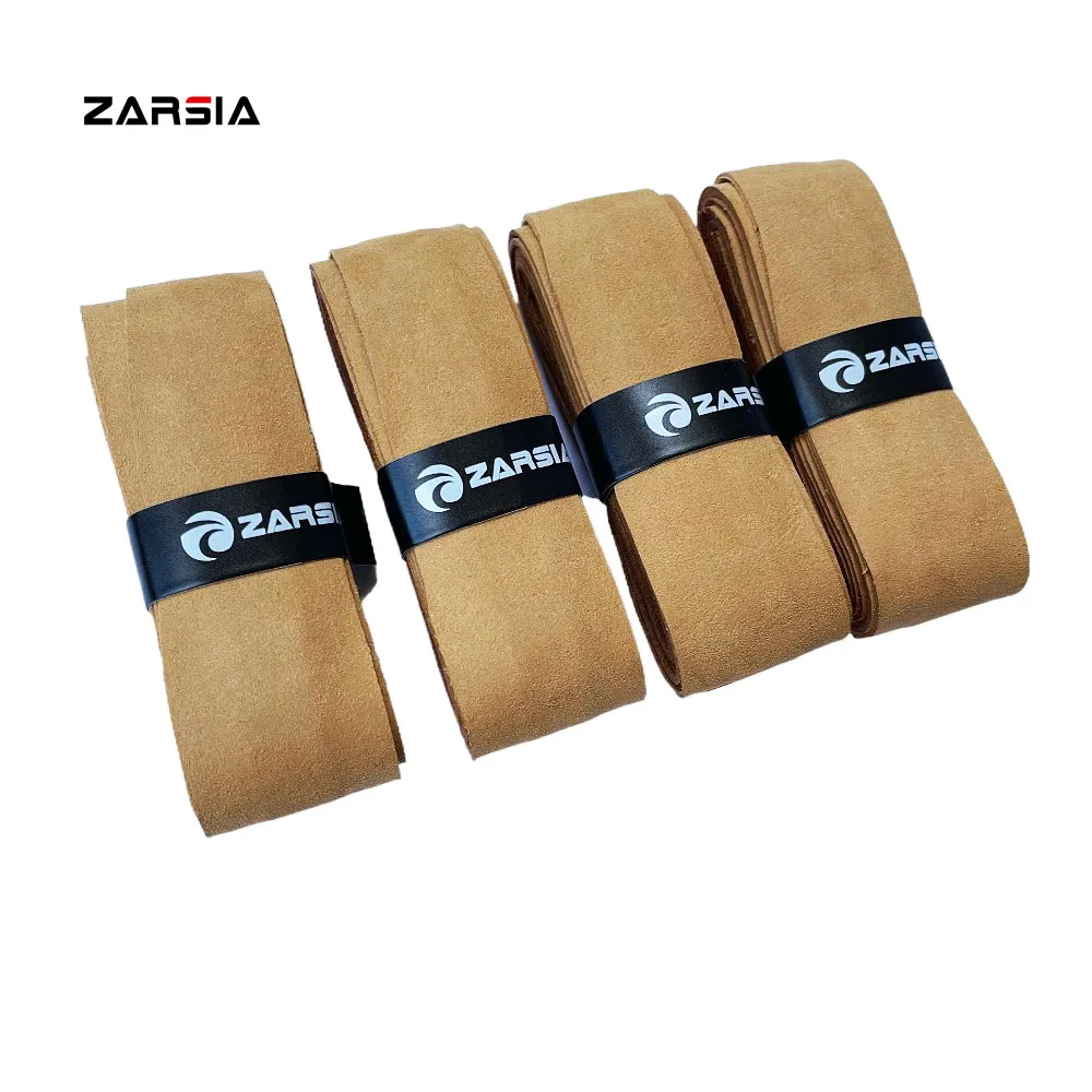 4PCS ZARSIA Artificial leather Tennis handle Grips Badminton Grip Over Racket Handle Winding For Fishing Rod Padel Sport Tape