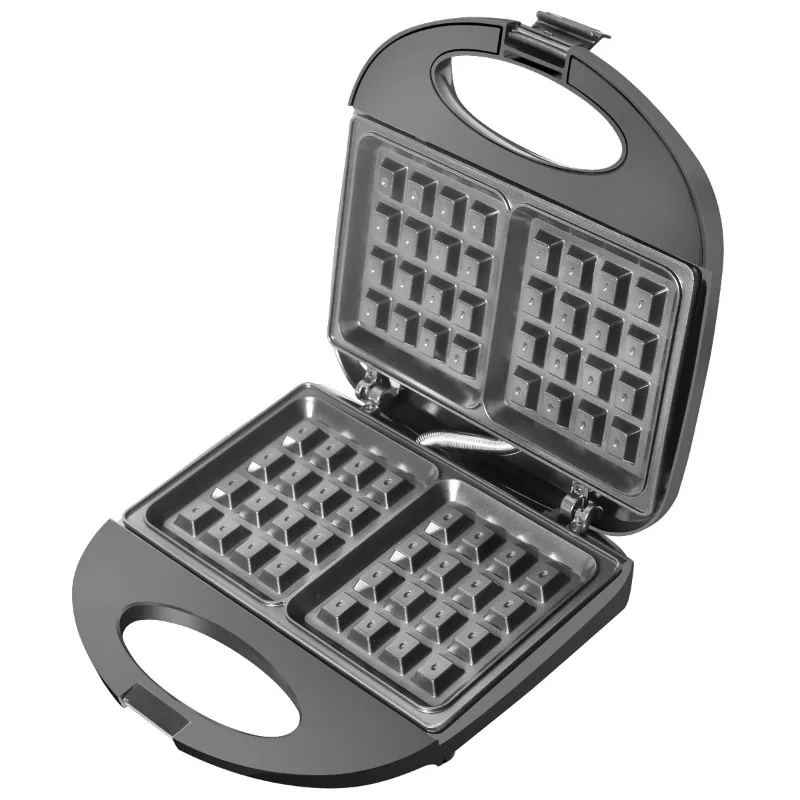 Cross-border 110V 3-in-1 Sandwich Maker Breakfast Maker Double Sided Heating Multifunctional Toast Waffle Maker Steak