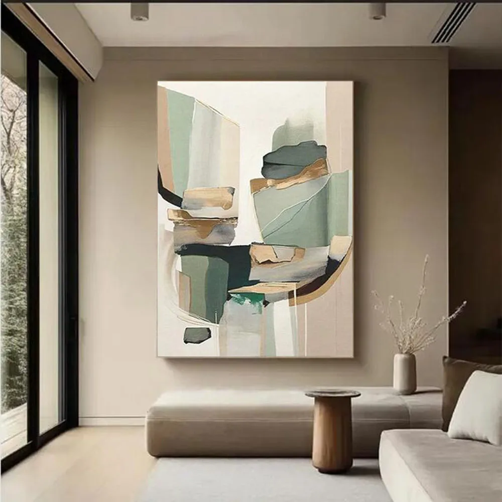 

Landscape Canvas Poste Wall Picture Modern Hand-Painted Abstract Oil Painting Abstract Wall Art Images Decor Home Living Room
