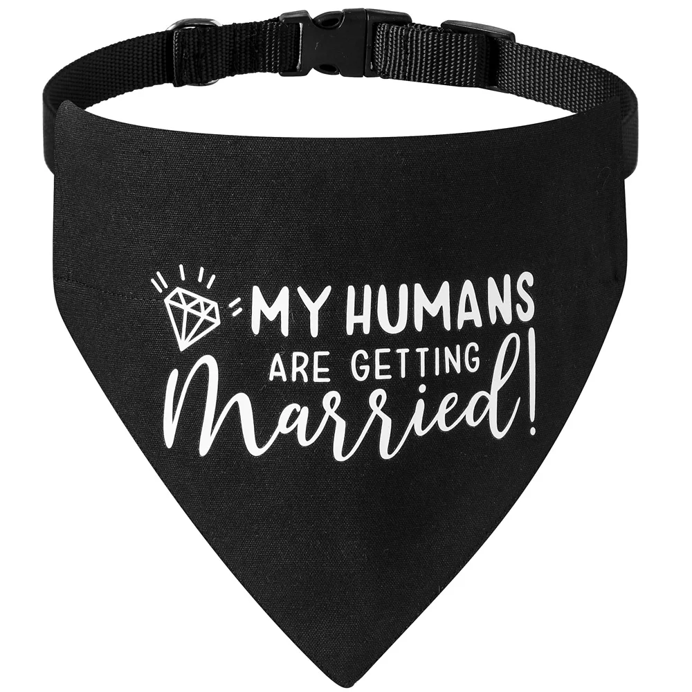 Sucado Hunde- und Katzen-Hochzeitskostüm-Halsband, Geeignet für Partys, Verstellbares Hunde-Bandana mit Schnellverschluss und D-Ring – Detail 15
