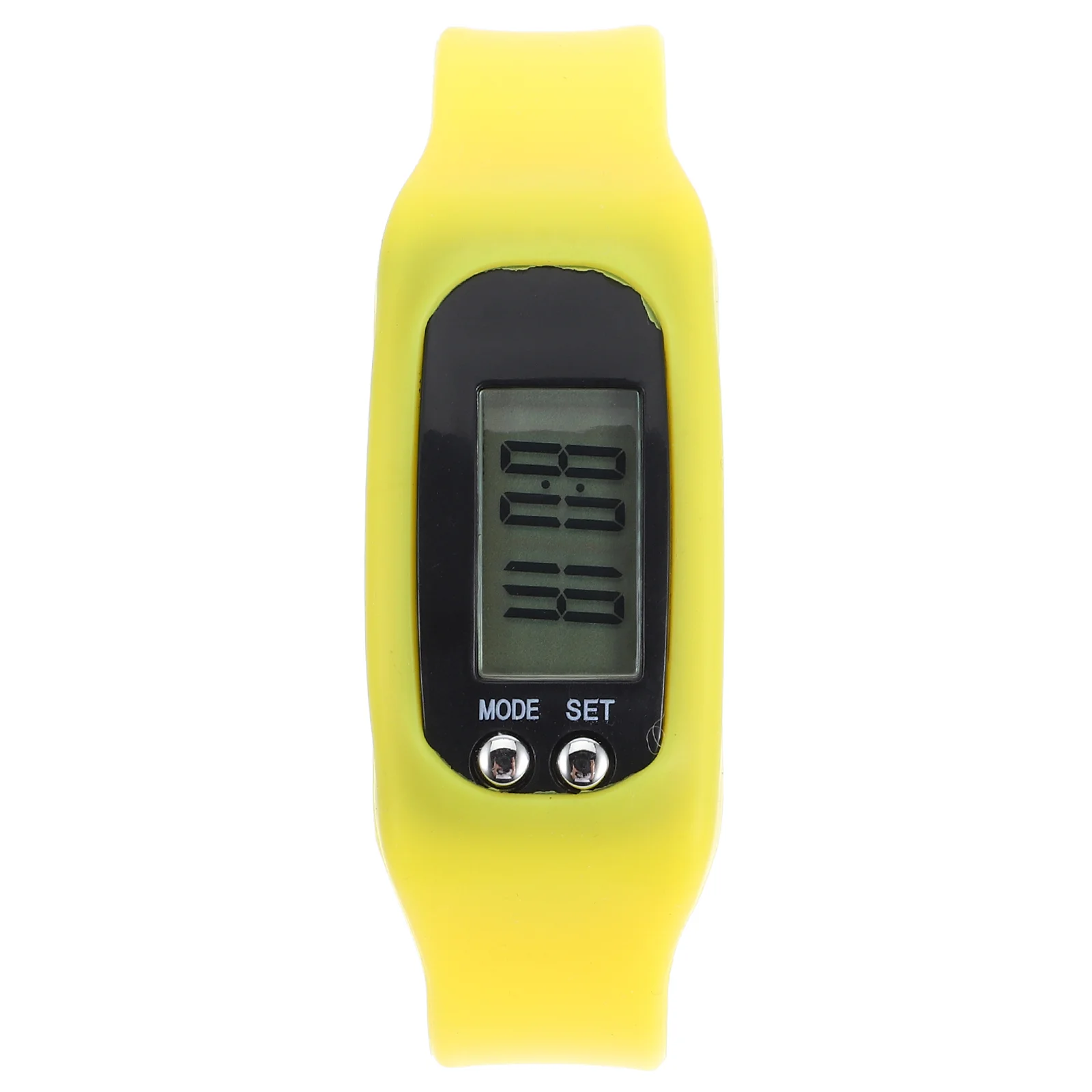 Wristband Practical Pedometer Step Counter for Walking Activity Tracker Watch Counting Silica Gel