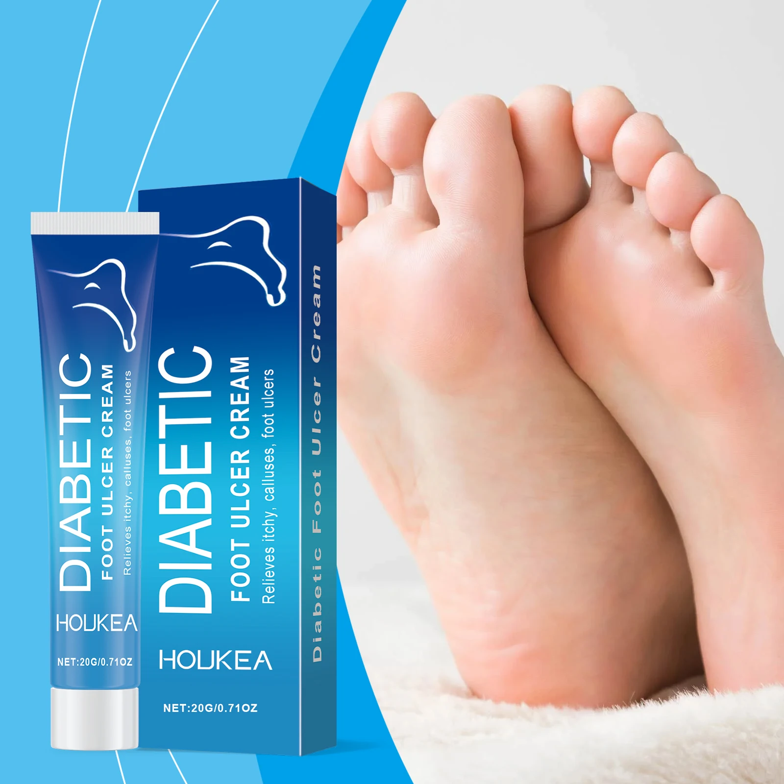 Diabetic Foot Care Cream For Dry Rough Foot Skin Help Improve Foot Skin Condition Long Lasting Moisturizing Soothe Discomfort