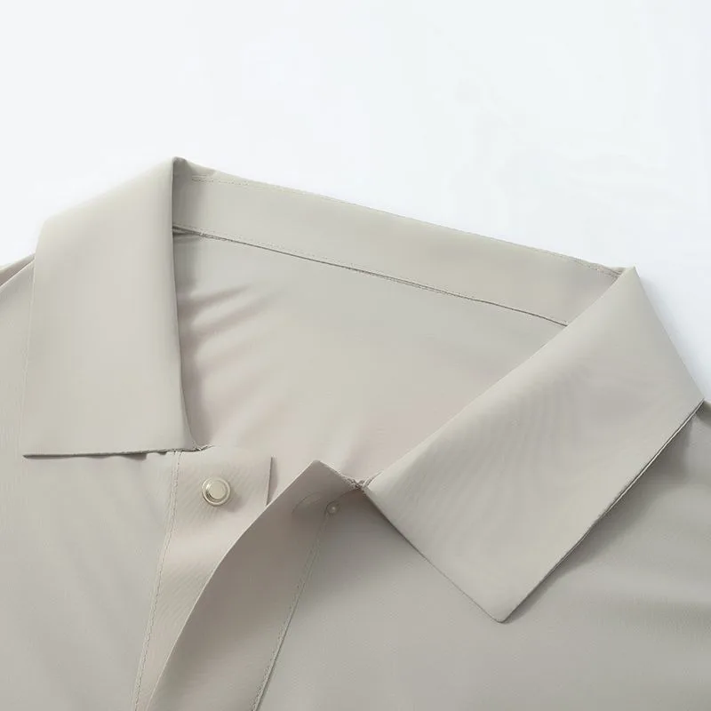 Men's UPF50+ Sunscreen Shirts Suit High End Business Casual Jacket Breathable Sun Protection Top Quality Outdoor Fishing Clothes