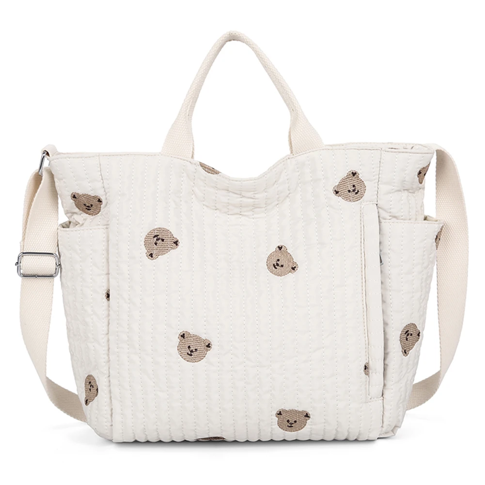 

Women Baby Diaper Crossbody Bag Large Capacity Cartoon Nursing Bag Adjustable Strap Mommy Tote Handbag Female Outdoor Daily Bag