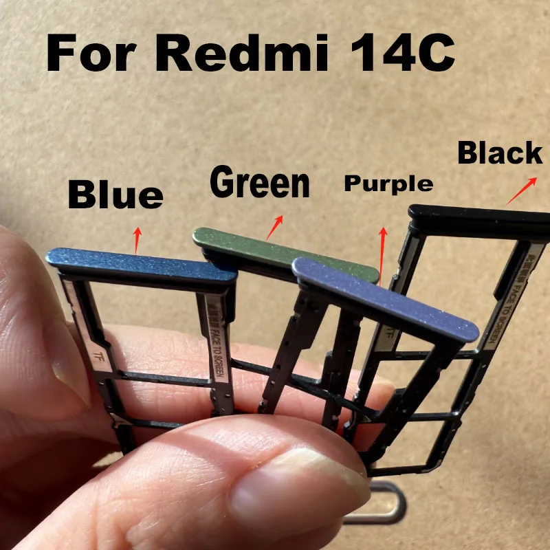 

10 шт. новый для Xiaomi Redmi 14C лоток для SIM-карты держатель гнезда адаптера разъем запасные части замена