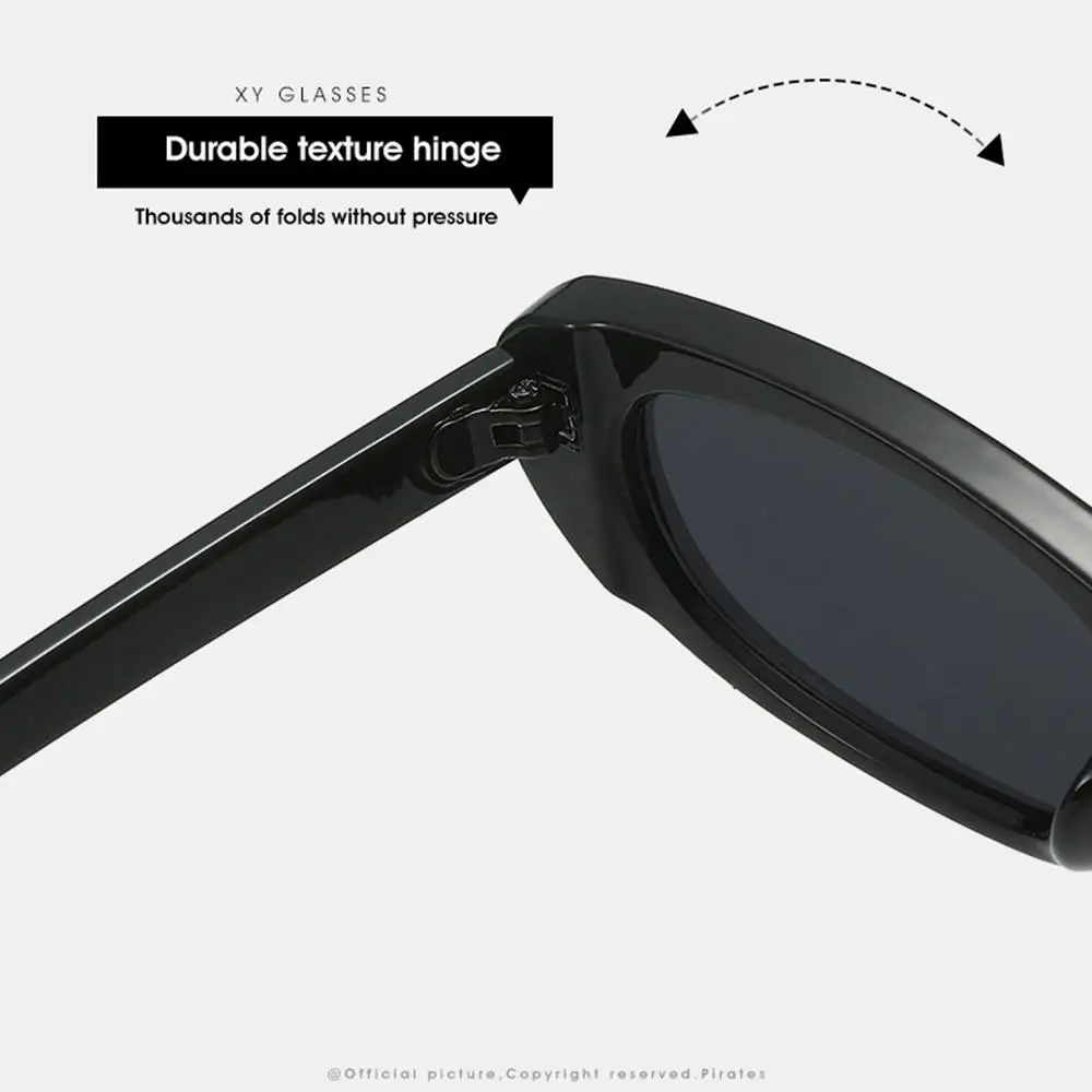 نظارات شمسية عصرية على شكل عين القطة بإطار صغير للنساء نظارات شمسية بيضاوية للنساء