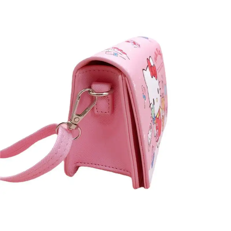 Anime Sanrio Hello Kitty Phochacco Cute Cartoon Girls Magnetic Buckle Crossbody Bag kawaii Hard Side Print Crossbody Storage Bag