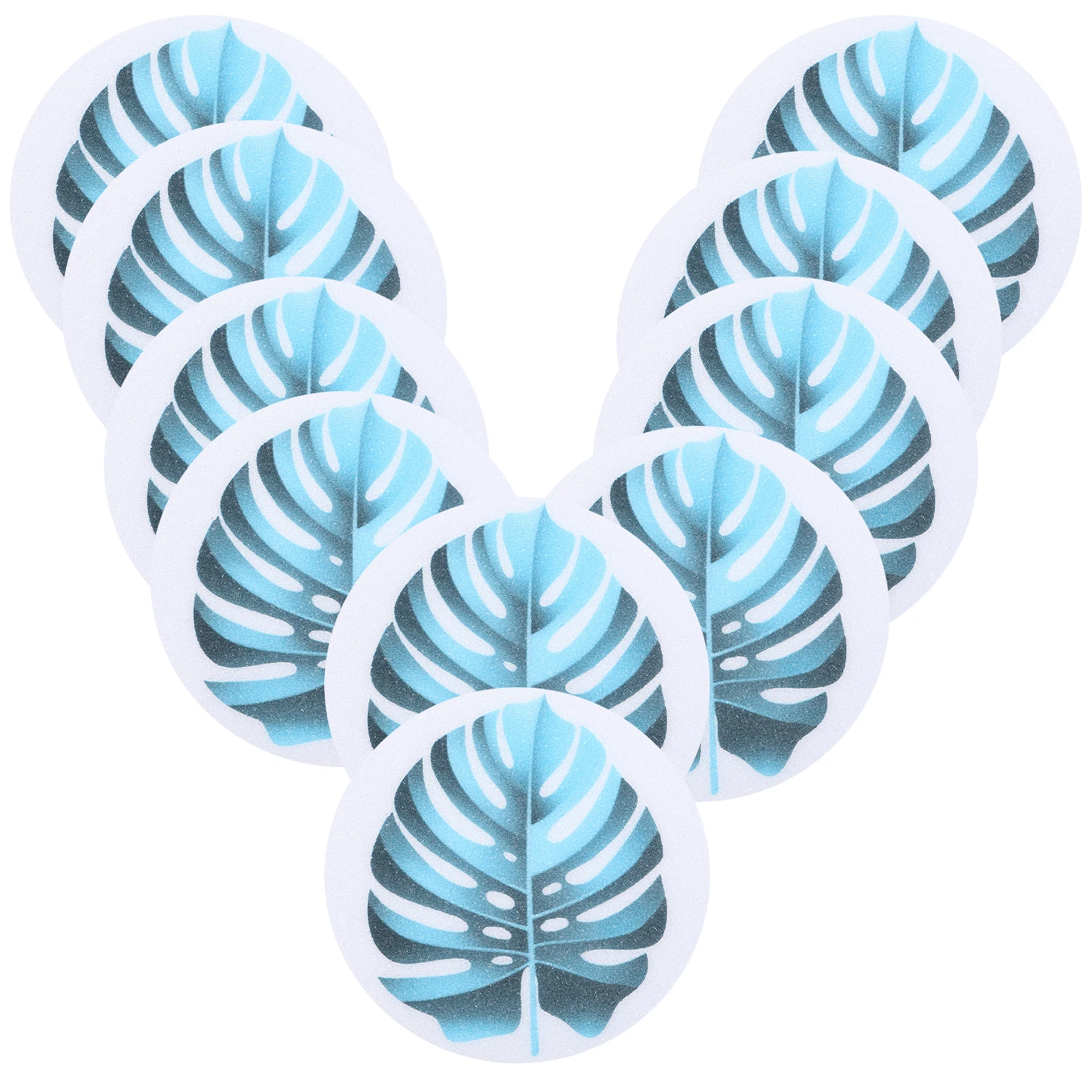 

1 Set Leaf Shape Bathtub Anti Slip Stickers Non Skid Bath Decals For Kids Creative Safe Shower Stairs Pool Kitchen Floor Use Pvc