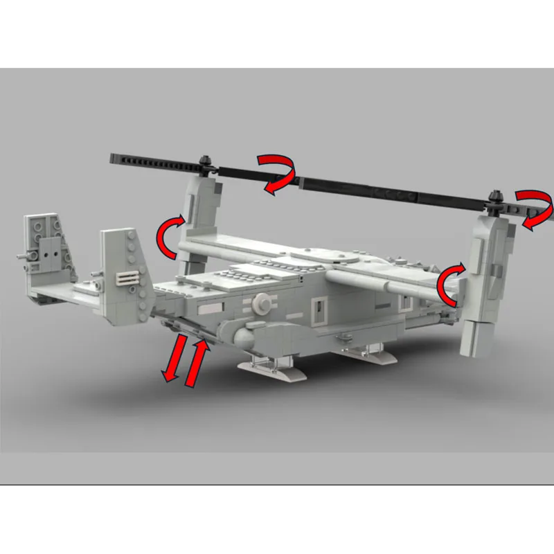 

MOC-237621Urban Military Transport Combat Aircraft Building Block Model, 865Pieces, Boys' and Children's Building Block Toy Gift