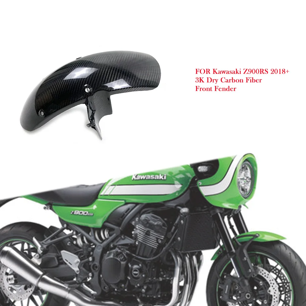 

Motorcycle Carbon Fiber Front Fender Hugger Mudguard Accessories Moto For Kawasaki Z900RS Z900 RS 2018 2019 2020 2021 2022 2023