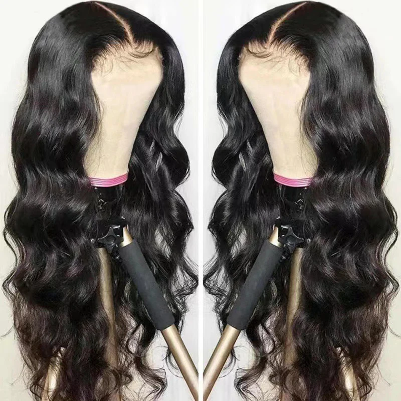 Donna Bar Natura Capelli lunghi ricci Cena Abito da sera per feste Partita Moda Parrucca a onde grandi Abbigliamento da festa Abbinamento Capelli in fibra chimica