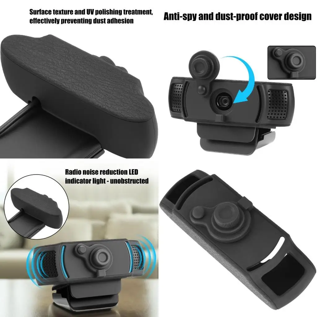 

96GE Webcam Protective Skin Case Soft Silicone Cover Featuring Camera Privacy Guards Design for C920x HDPro Webcam/C920PRO