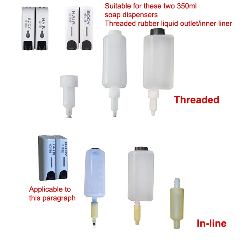 HMA88-1PcSoap dispensador cabeça conveniente primavera cabeça mangueira cabeça líquida dispensador de sabão acessórios cabeça de borracha