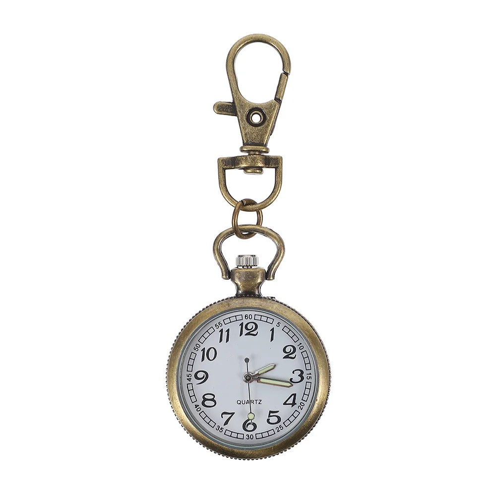 

Nurse Keychain Design Buckle Pocket Watch Big Number Zinc Alloy Durable Portable Elderly Medical Digital Exam Watch