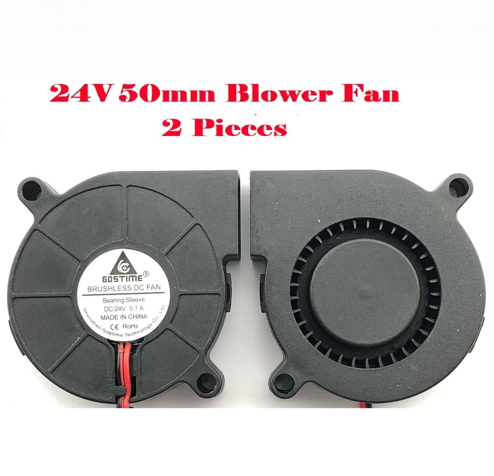 

ДЛЯ 2 шт., 24 В постоянного тока, 50 мм, вентилятор охлаждения, 5015, экструдер Hotend для 3D-принтера RepRap-