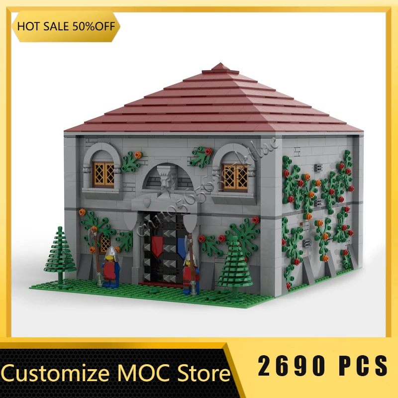 

Новые 2690, детали, средневековая модель крепости, Moc, строительные кирпичи, King Library, модульные наборы, сборный блок, игрушка, популярные рождественские подарки