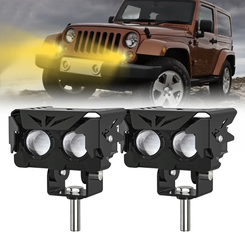 LED Offroad Lights LED Driving Lights 2Pcs Led Pods Light Bar Waterproof Drop shipping