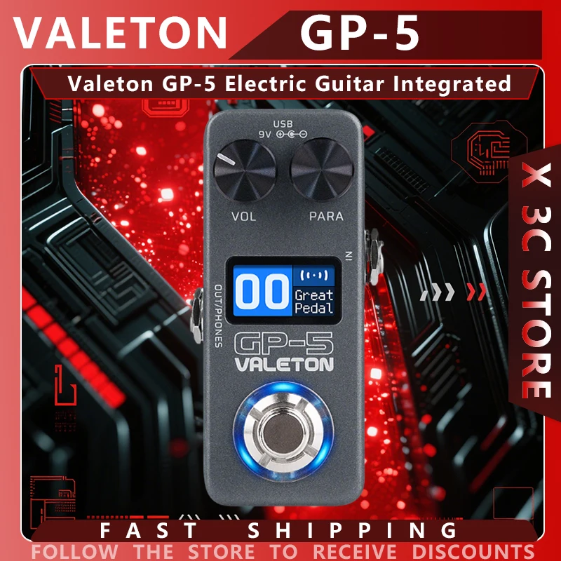 

Valeton GP-5 Electric Guitar Integrated Effect Device Processor/NAM&IR Loader Supports Loading IR Files Third-party Enclosure