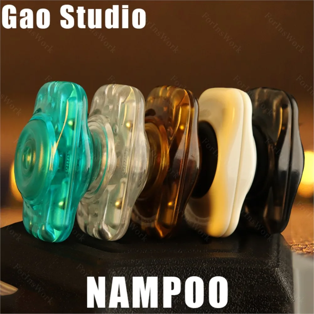 Original Gao Studio PC NAMPOO 4 Paragraph Up Down Fidget Push Slider Finner Spinner 2 in 1 Stress Relief Toys Office Toy