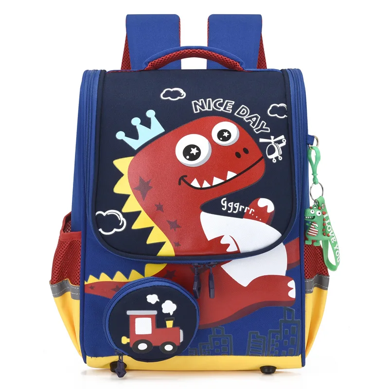 New Kids Cartoon Backpacks for Boys Primary Waterproof School Backpacks Girls Boys Cute Dinosaur First Class School Bags