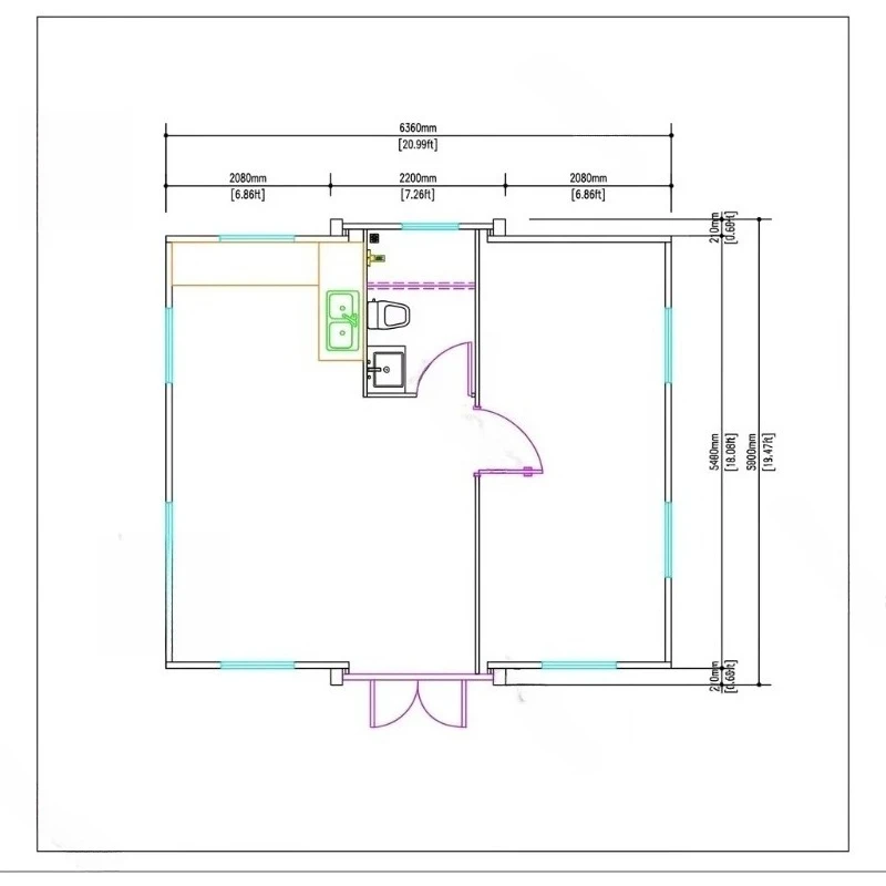 Double Wing Folding Container House Demountable Steel Structure Fire Resistant Prefab Room For Commercial Residential Use