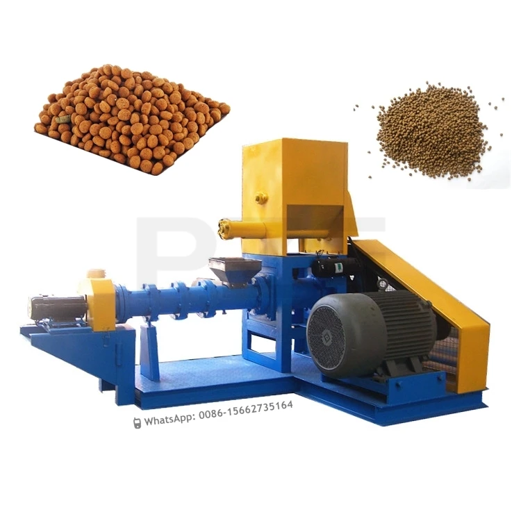 150~180KG/H Commercial Floating Fish Feed Pellet Machine High Productivity Dry Type Pet Feed Extruder Machine