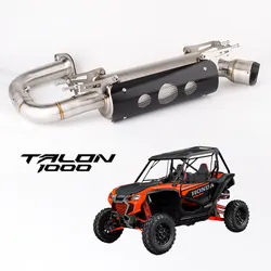 Motorcycle UTV exhaust system for Honda Talon 1000  1000x  1000R  1000X-4 2019-2024 Fox Live Valve Talon 1000 exhaust muffler