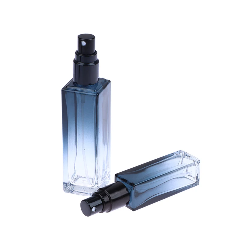 Spray Cosmetic Bottle Empty Glass Atomizer Travel Bottles 5ml 9ml 20ml Gradient Blue Perfume Bottle container Perfume storage